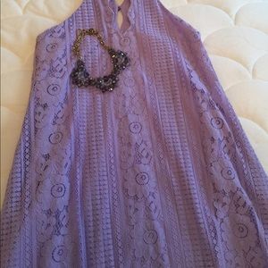 Francesca’s purple lace dress.